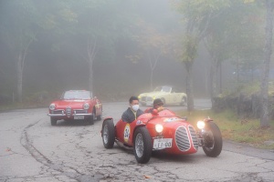BANDINI 1100 SPORT driving in foggy Hunter Mountain Shiobara